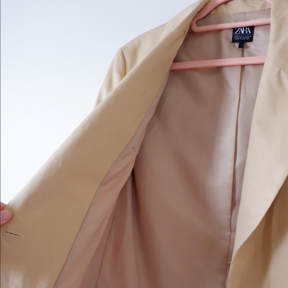 ZARA RUSTIC LINEN BLAZER - Picture 5 of 7